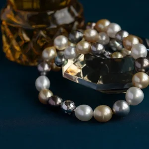 Clearance Schoeffel parel collier met diamant 18 krt Kettingen Met Edelsteen