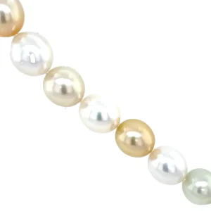 Fashion Schoeffel parel collier met diamant 18 krt Kettingen Met Edelsteen