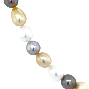 Clearance Schoeffel parel collier met diamant 18 krt Kettingen Met Edelsteen