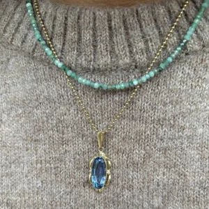 New Smaragd collier met gouden sluiting 14 krt Armbanden Met Edelsteen