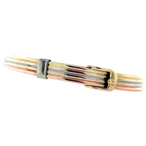 New Tricolour gouden bangle 14 krt Bangles