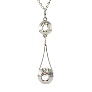 Fashion Tricolour gouden hanger met diamant 14 krt 900 Gouden Hanger Met Edelsteen