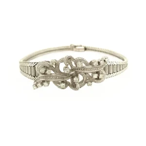 Discount Witgouden armband met diamant 14 krt Armbanden Met Edelsteen