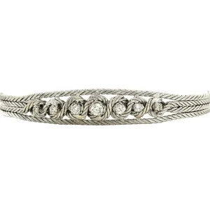 Sale WItgouden armband met diamant 14 krt Armbanden Met Edelsteen