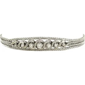 Sale WItgouden armband met diamant 14 krt Armbanden Met Edelsteen
