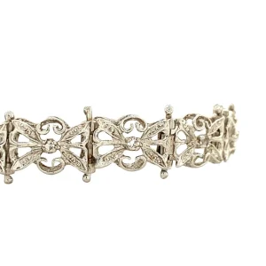 Sale Witgouden armband met diamant 18 cm 18 krt Armbanden Met Edelsteen