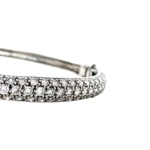 Fashion Witgouden bangle met diamant 18 krt Bangles | Armbanden Met Edelsteen