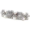 Discount Witgouden bangle met parel en diamant 18 krt Bangles | Armbanden Met Edelsteen