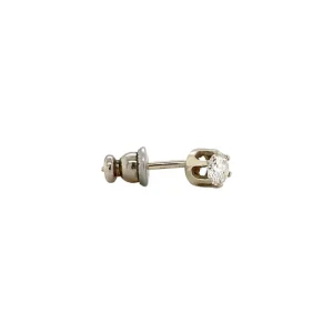 Fashion Witgouden broche met diamant 14 krt Broches