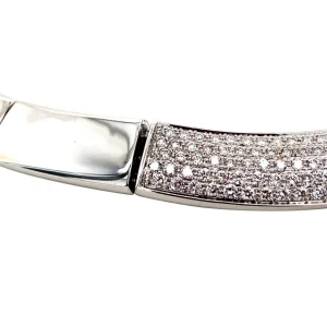 Sale Witgouden choker met diamant 18 krt Gouden Kettingen