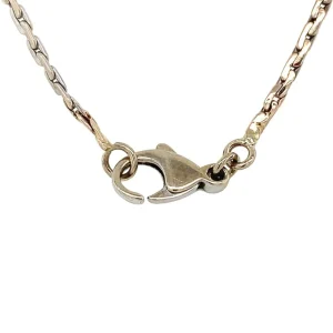 Fashion Witgouden collier met diamant en parel hanger 14 krt Kettingen Met Edelsteen