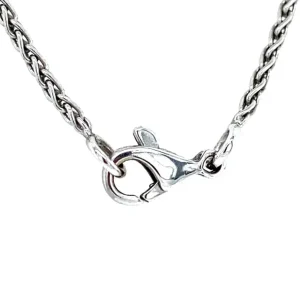 Outlet Witgouden collier met hanger met bloedkoraal en diamant 18 krt Kettingen Met Edelsteen | Gouden Kettingen