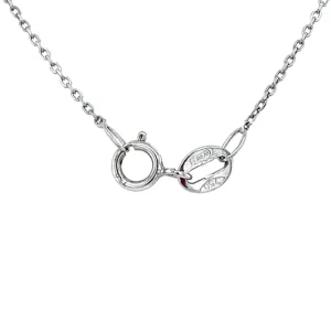 Online Witgouden collier met smaragd en diamant hanger 18 krt Kettingen Met Edelsteen