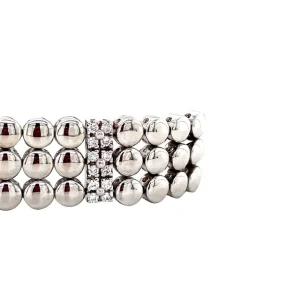 Clearance Witgouden fantasie armband met diamant 18 krt Armbanden Met Edelsteen