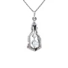 New Witgouden hanger met diamant 14 krt Gouden Hanger Met Edelsteen