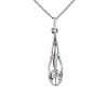 Hot Witgouden hanger met diamant 14 krt Gouden Hanger Met Edelsteen