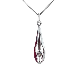 Hot Witgouden hanger met diamant 14 krt Gouden Hanger Met Edelsteen