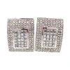 Outlet Witgouden oorstekers met diamant 18 krt Oorstekers | Oorbellen Met Edelsteen