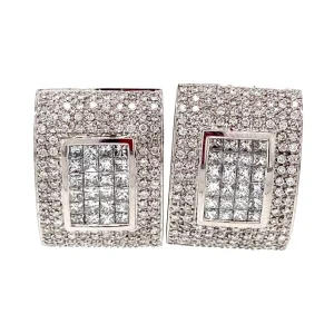 Outlet Witgouden oorstekers met diamant 18 krt Oorstekers | Oorbellen Met Edelsteen