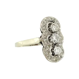 New Witgouden prinsessen ring met diamant 14 krt Diamanten Ringen