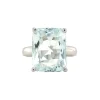 Sale Witgouden ring met aquamarijn 14 krt Ringen Met Edelsteen