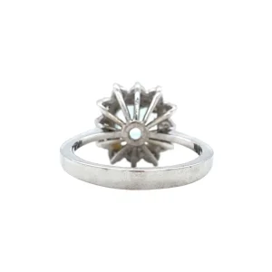 Online Witgouden ring met aquamarijn en diamant 18 krt Diamanten Ringen | Ringen Met Edelsteen