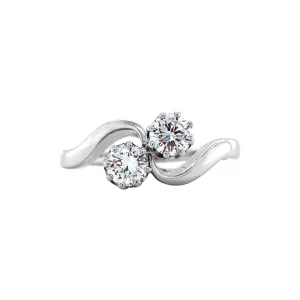Hot Witgouden ring met diamant 14 krt Diamanten Ringen