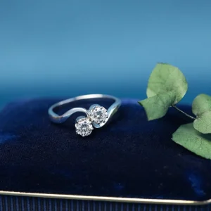 Hot Witgouden ring met diamant 14 krt Diamanten Ringen