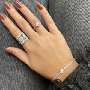 Outlet Witgouden ring met diamant 18 krt Diamanten Ringen