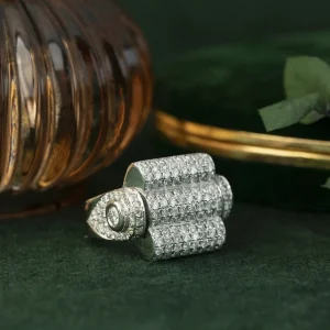 Discount Witgouden ring met diamant 18 krt Diamanten Ringen