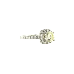 Discount Witgouden ring met diamant 18 krt Diamanten Ringen