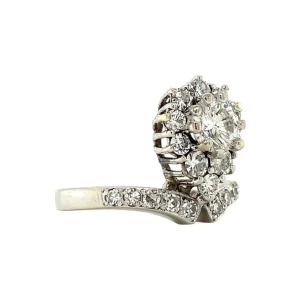 Clearance Witgouden ring met diamant 18 krt Diamanten Ringen