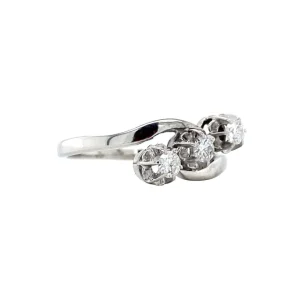 Hot Witgouden ring met diamant 14 krt Diamanten Ringen