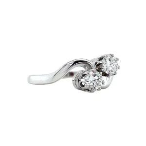 Hot Witgouden ring met diamant 14 krt Diamanten Ringen