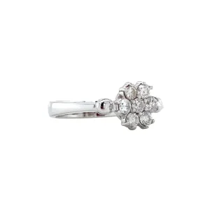 Outlet Witgouden ring met diamant 18 krt Diamanten Ringen