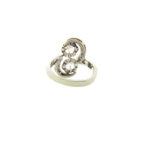 Hot Witgouden ring met diamant 14 krt Diamanten Ringen