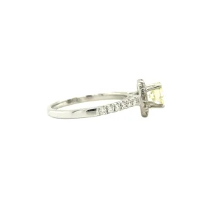 Discount Witgouden ring met diamant 18 krt Diamanten Ringen