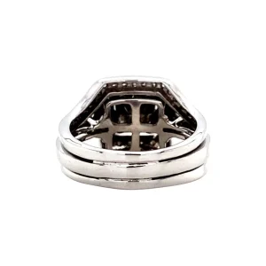 Outlet Witgouden ring met diamant 14 krt Diamanten Ringen