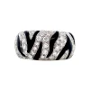Outlet Witgouden ring met emaille en diamant 18 krt Diamanten Ringen | Ringen Met Edelsteen
