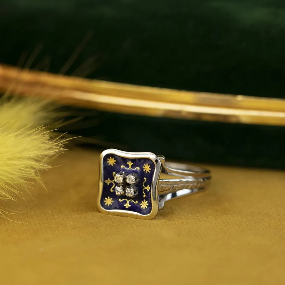 witgouden_ring_met_emaill_1.webp Discount Witgouden ring met emaille en diamant 18 krt Diamanten Ringen | Ringen Met Edelsteen