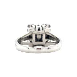 Discount Witgouden ring met emaille en diamant 18 krt Diamanten Ringen | Ringen Met Edelsteen
