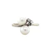 Sale Witgouden ring met parel en diamant 14 krt Diamanten Ringen | Ringen Met Edelsteen