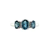 Best Witgouden ring met topaas en diamant 14 krt Diamanten Ringen | Ringen Met Edelsteen