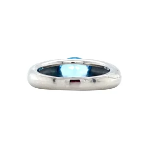 New Witgouden ring met topaas 14 krt Ringen Met Edelsteen