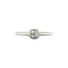 Discount Witgouden solitair ring met diamant 14 krt Diamanten Ringen