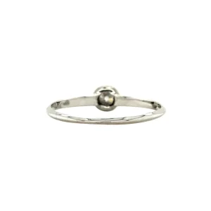 Discount Witgouden solitair ring met diamant 14 krt Diamanten Ringen